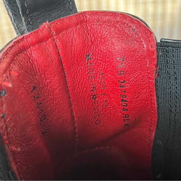 Frye x Matt Schultz Western Chelsea Split Leather Black Ankle Boot - Picture 7 of 11